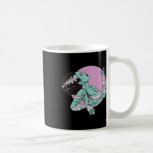 Frankenstein Halloween Retro Pink Kaffeetasse