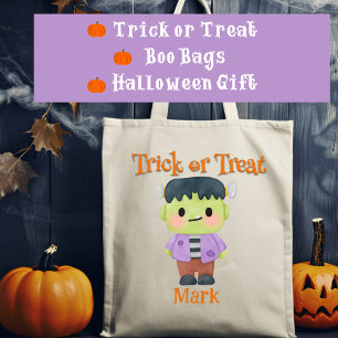 Frankenstein Halloween Trick oder Treat Tragetasche