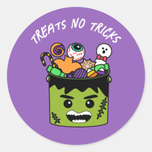 Frankenstein Kids Candy Halloween-Party Runder Aufkleber