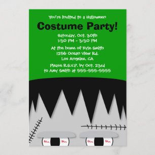 Frankenstein Kids Halloween-Party Einladung