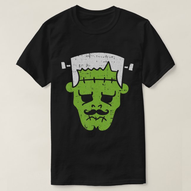 Frankenstein Lazy Halloween Costume Horror Movie M T-Shirt (Design vorne)