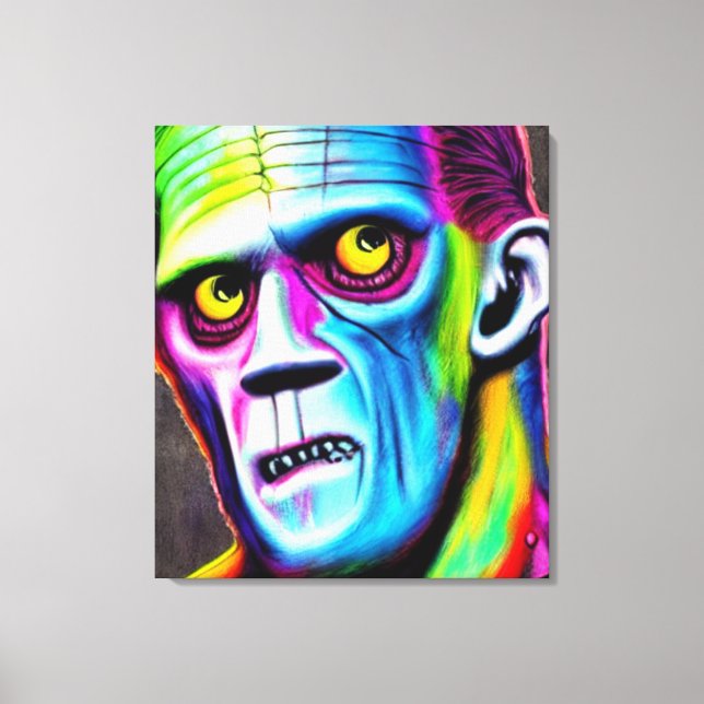 Frankenstein Leinwand Art (Vorderseite)