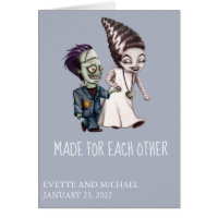 Frankenstein Mariage Félicitations Halloween