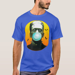 Frankenstein-Monster bläst Seifenblasen Lustig T-Shirt