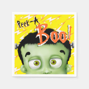 Frankenstein Monster Flüchtige Blick A Boo Hallowe Serviette