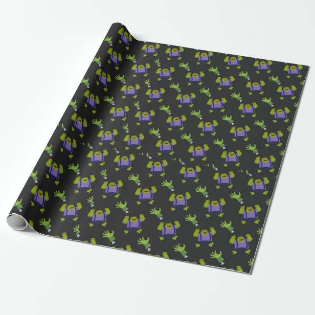 Frankenstein Monster Geschenkpapier (Ungerollt)