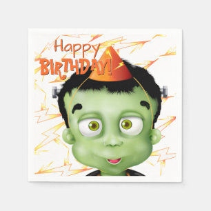 Frankenstein Monster Halloween Geburtstag Serviette