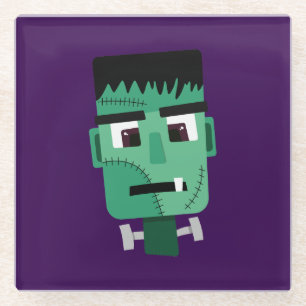Frankenstein-Monster-Illustration Glasuntersetzer
