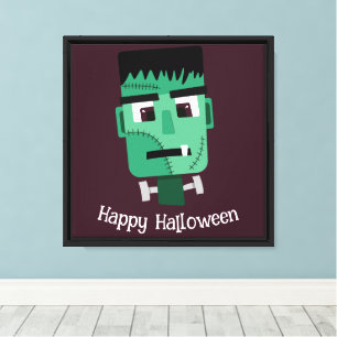 Frankenstein-Monster-Illustration Leinwanddruck