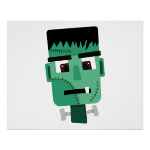 Frankenstein-Monster-Illustration Poster