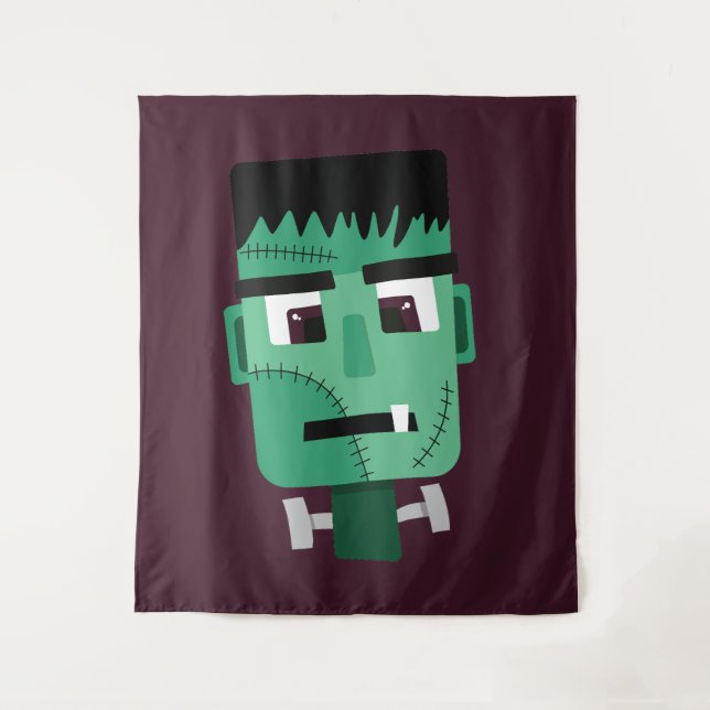 Frankenstein-Monster-Illustration Wandteppich (Vorderseite)