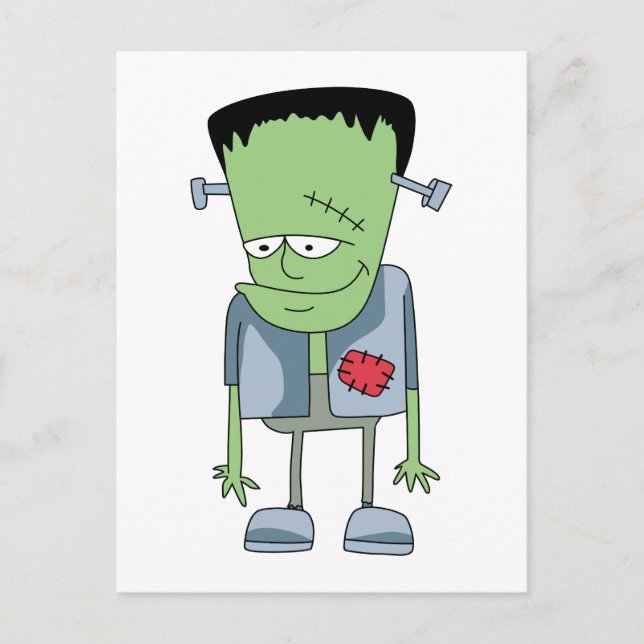 Frankenstein-Monster Postkarte (Vorderseite)
