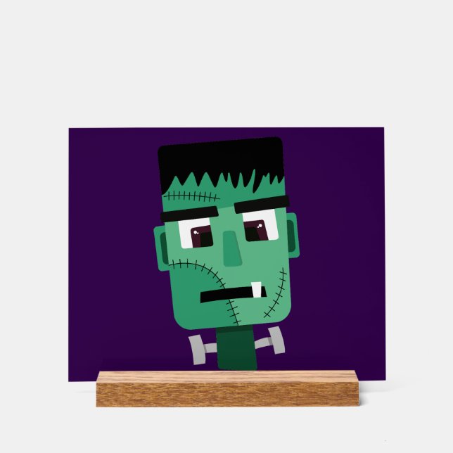 Frankenstein Monsters Kopf Acrylschild (Vorderseite)