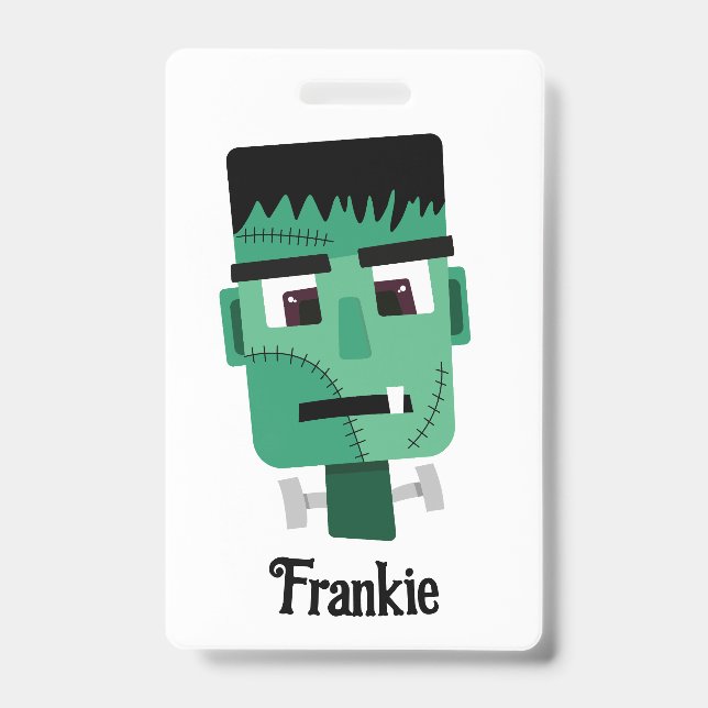 Frankenstein Monsters Kopf Ausweis (Vorderseite)