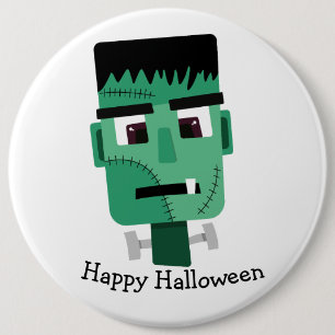 Frankenstein Monsters Kopf Button