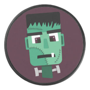 Frankenstein Monsters Kopf Eishockey Puck