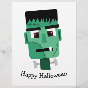 Frankenstein Monsters Kopf Flyer