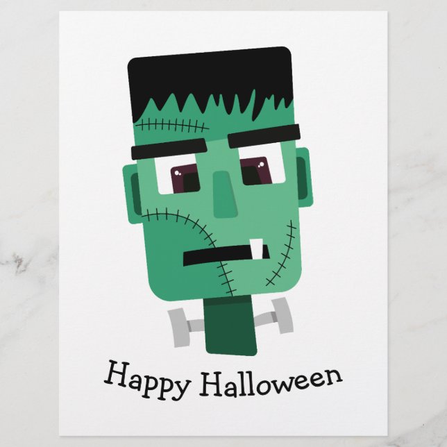 Frankenstein Monsters Kopf Flyer (Vorne)