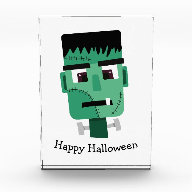 Frankenstein Monsters Kopf Fotoblock (Vorderseite)