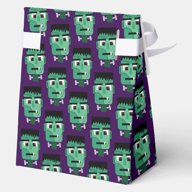 Frankenstein Monsters Kopf Geschenkschachtel (Rückseite)