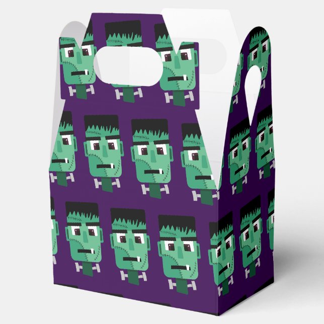Frankenstein Monsters Kopf Geschenkschachtel (Geöffnet)