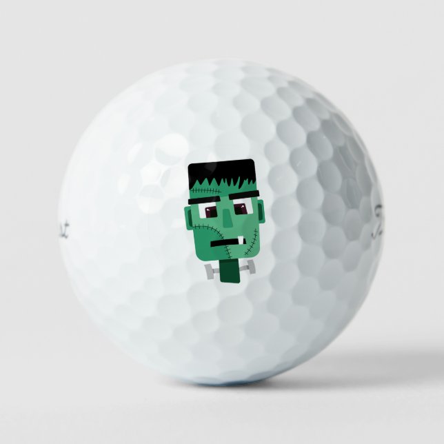 Frankenstein Monsters Kopf Golfball (Vorderseite)