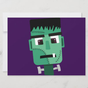 Frankenstein Monsters Kopf Karte