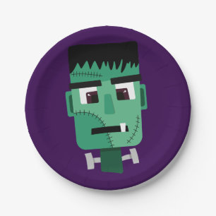 Frankenstein Monsters Kopf Pappteller