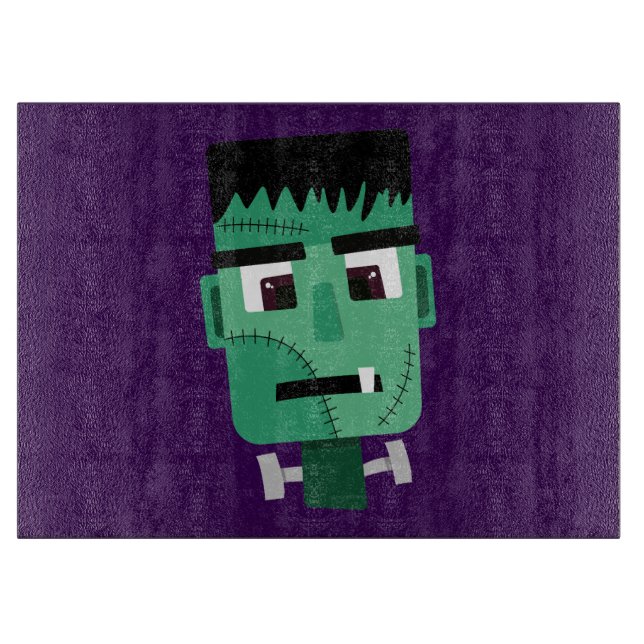 Frankenstein Monsters Kopf Schneidebrett (Vorderseite)