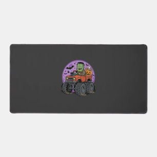 Frankenstein-Monstertruck-Halloween-Grafikdesign Schreibtischunterlage