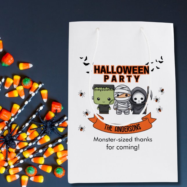 Frankenstein Mummy Grim Sensenmann Spooky Hallowee Mittlere Geschenktüte (Von Creator hochgeladen)