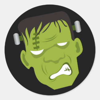Frankenstein Runder Aufkleber