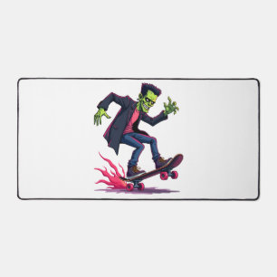 Frankenstein Skater � Coole Halloween Streetwear-S Schreibtischunterlage