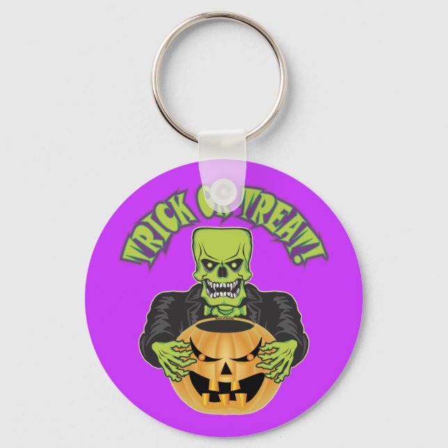Frankenstein Skull Schlüsselanhänger (Vorderseite)