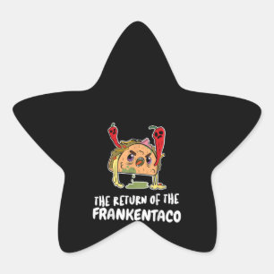 Frankenstein Taco Funny Costume T-Shirt Halloween- Stern-Aufkleber