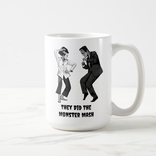 Frankenstein tanzender Becher Kaffeetasse (Rechts)