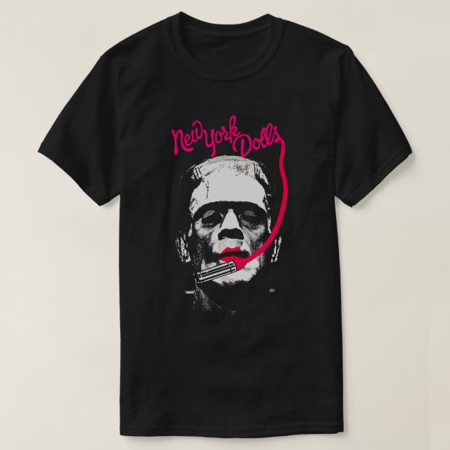 Frankenstein von der New York Doll's (Pink) T-Shirt (Design vorne)