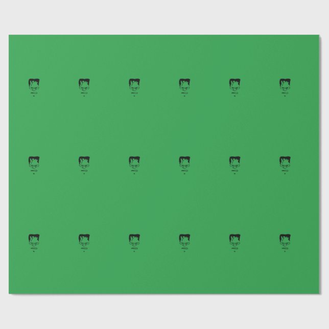 Frankenstein Wrapping Paper Geschenkpapier (Flach)