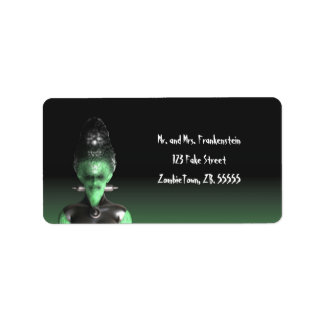 Frankensteinbrücke - Halloween-Labels Adressaufkleber