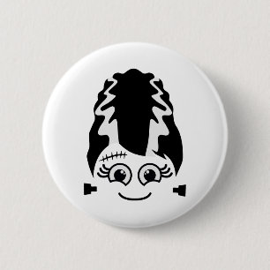 Frankensteinbrücke Niedliches Monster Halloween Co Button