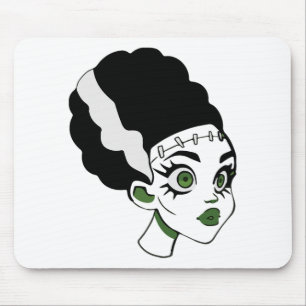 Frankensteins Braut Monster Halloween Kostüm 1  Mousepad
