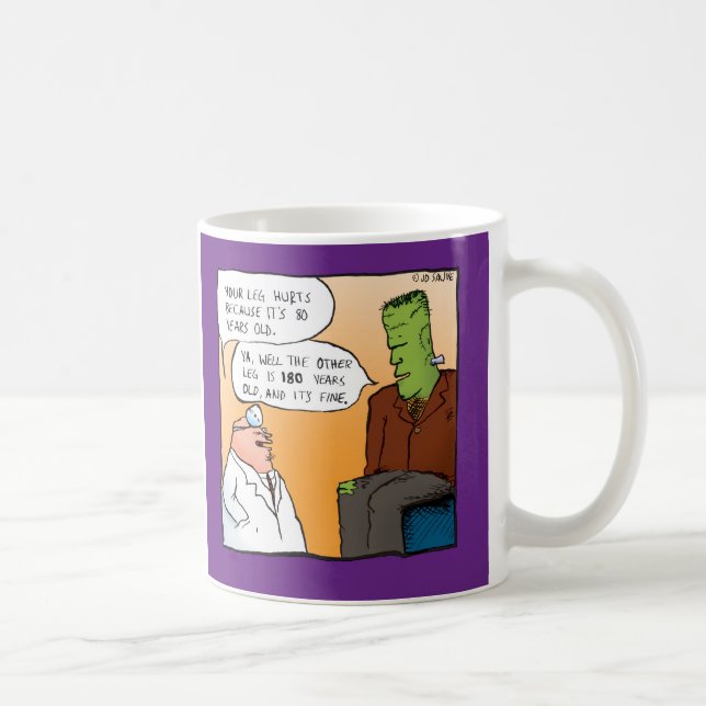 Frankensteins Doctor Cartoon Kaffeetasse (Rechts)