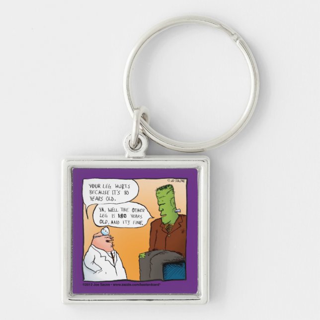 Frankensteins Doctor Cartoon Schlüsselanhänger (Vorne)