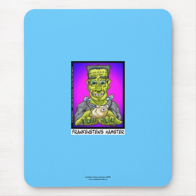 Frankensteins Hamster Funny Cartoon Mouse Pad Mousepad (Vorne)