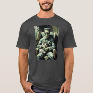 Frankensteins Monster entspannt sich mit seiner Ka T-Shirt