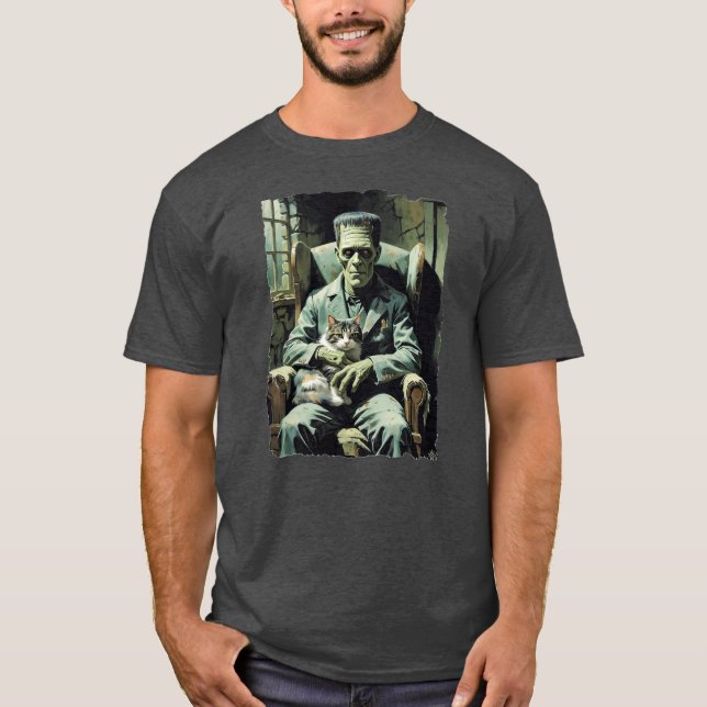 Frankensteins Monster entspannt sich mit seiner Ka T-Shirt (Vorderseite)