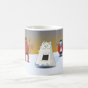 Frankensteins Monster,Mumie,Teufel & Vampir Kaffeetasse
