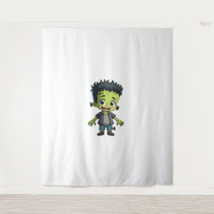 Frankensteins Monster - Niedlicher Halloween-Carto Wandteppich