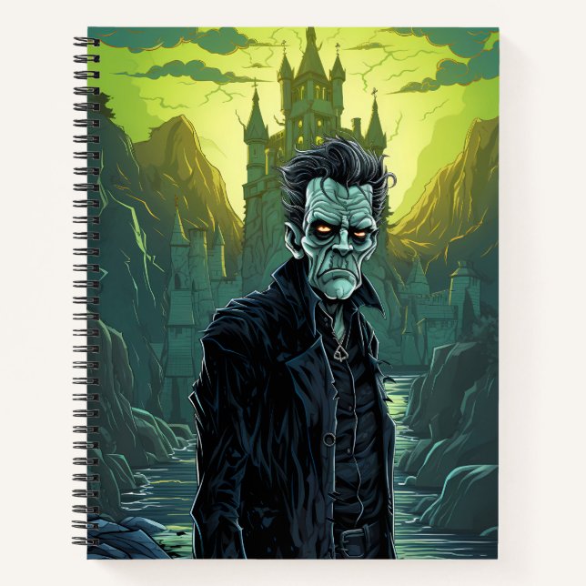 Frankensteins MonsterHalloween Notizbuch (Vorderseite)