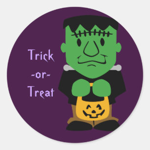 Frankensteins Monsterkleber Runder Aufkleber